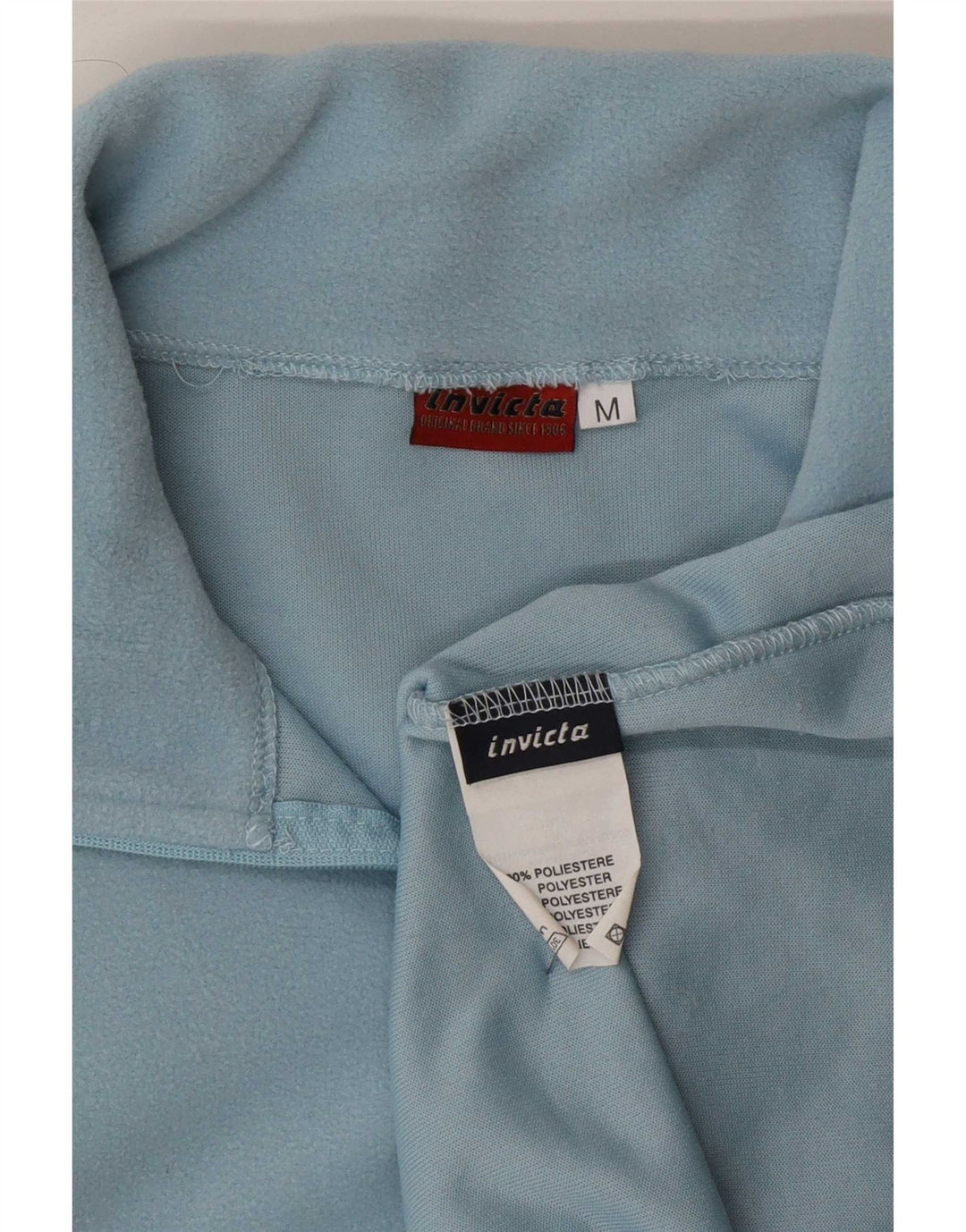 Invicta Fleece Jumper med lynlås til kvinder UK 12 Medium Blue Polyester