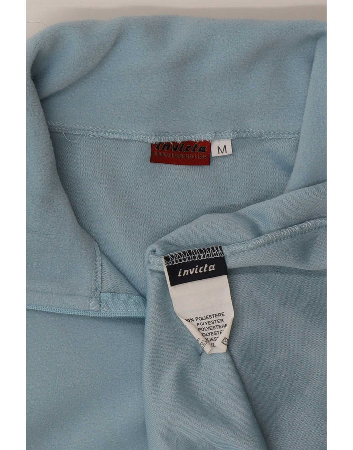 Invicta Fleece Jumper med lynlås til kvinder UK 12 Medium Blue Polyester