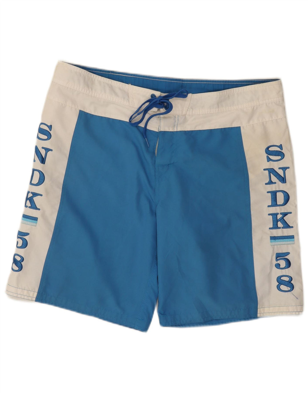 Sundek Herre grafiske svømmeshorts XL Blå Colourblock Polyester