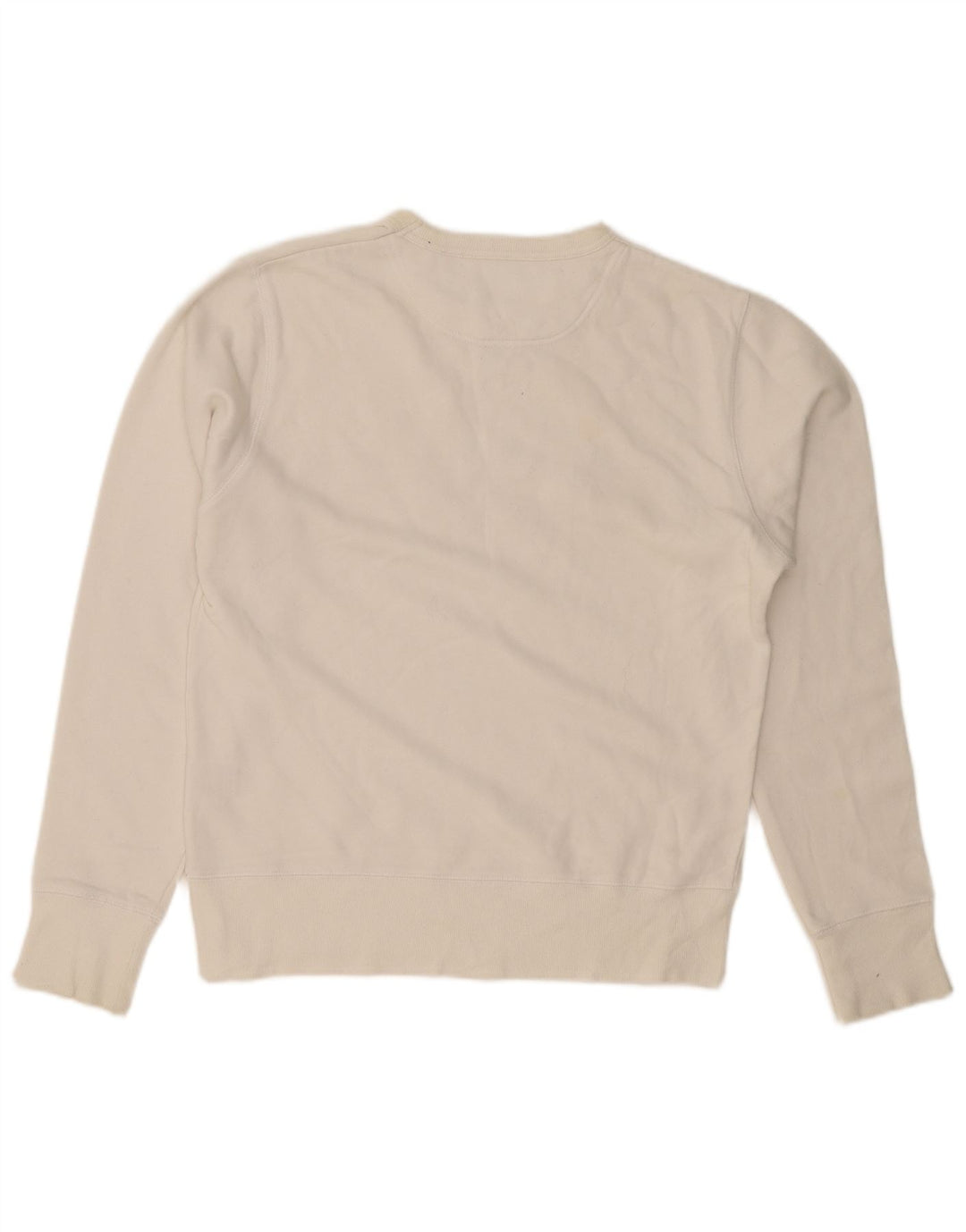 Ben Sherman Herre Grafisk Sweatshirt Jumper Medium Hvid Bomuld