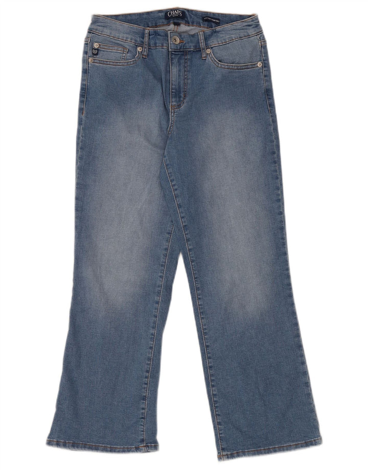 CHAPS Dame Kick Mid Rise Cropped Jeans US 8 Medium W29 L26 Blå Bomuld
