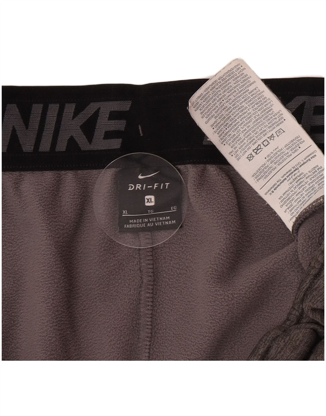 Nike Herre Dri Fit træningsdragt Bukser Joggers XL Grå Flecked Polyester