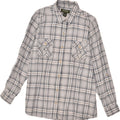 EDDIE BAUER Womens Shirt UK 18 XL Grey Plaid Cotton | Vintage Eddie Bauer | Thrift | Second-Hand Eddie Bauer | Used Clothing | Messina Hembry 