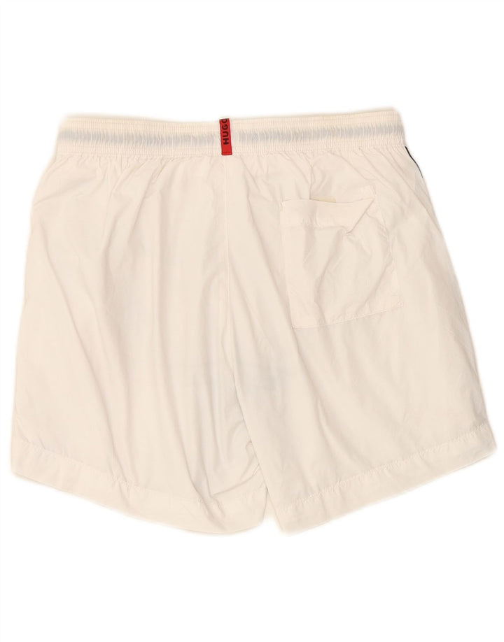 HUGO BOSS Badeshorts til mænd Små hvide polyamid