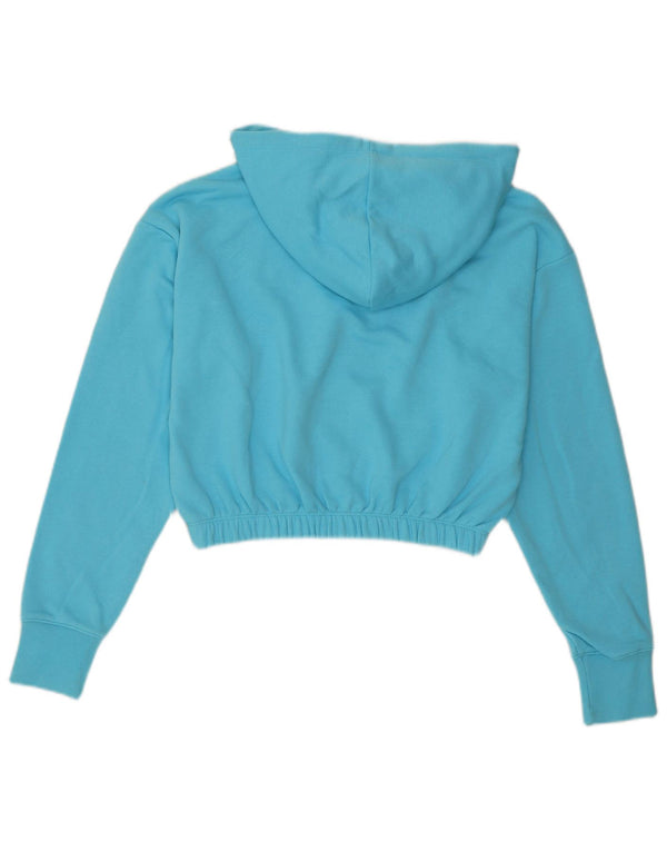 Champion Womens Crop Oversized hættetrøje Jumper UK 10 Small Blue