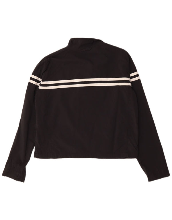 Nike Womens Crop træningsdragt topjakke US 12/14 Stor sort stribet