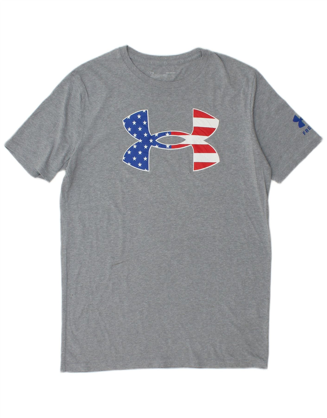 Under Armour Herre grafisk T-shirt Top Lille grå Flecked Bomuld