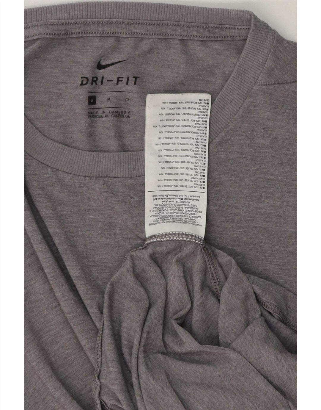 Puma Tall T-Shirt Top Lille Grå Polyester