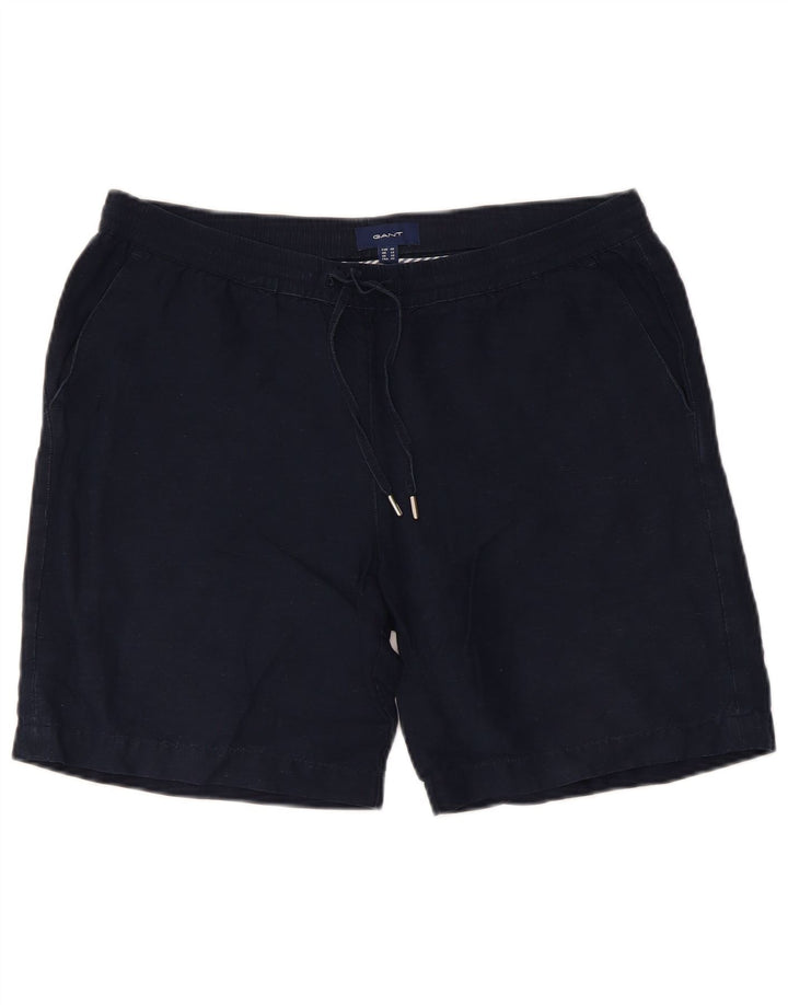 Gant Chino Shorts til kvinder UK 12 Medium W34 Navy Blue Linen