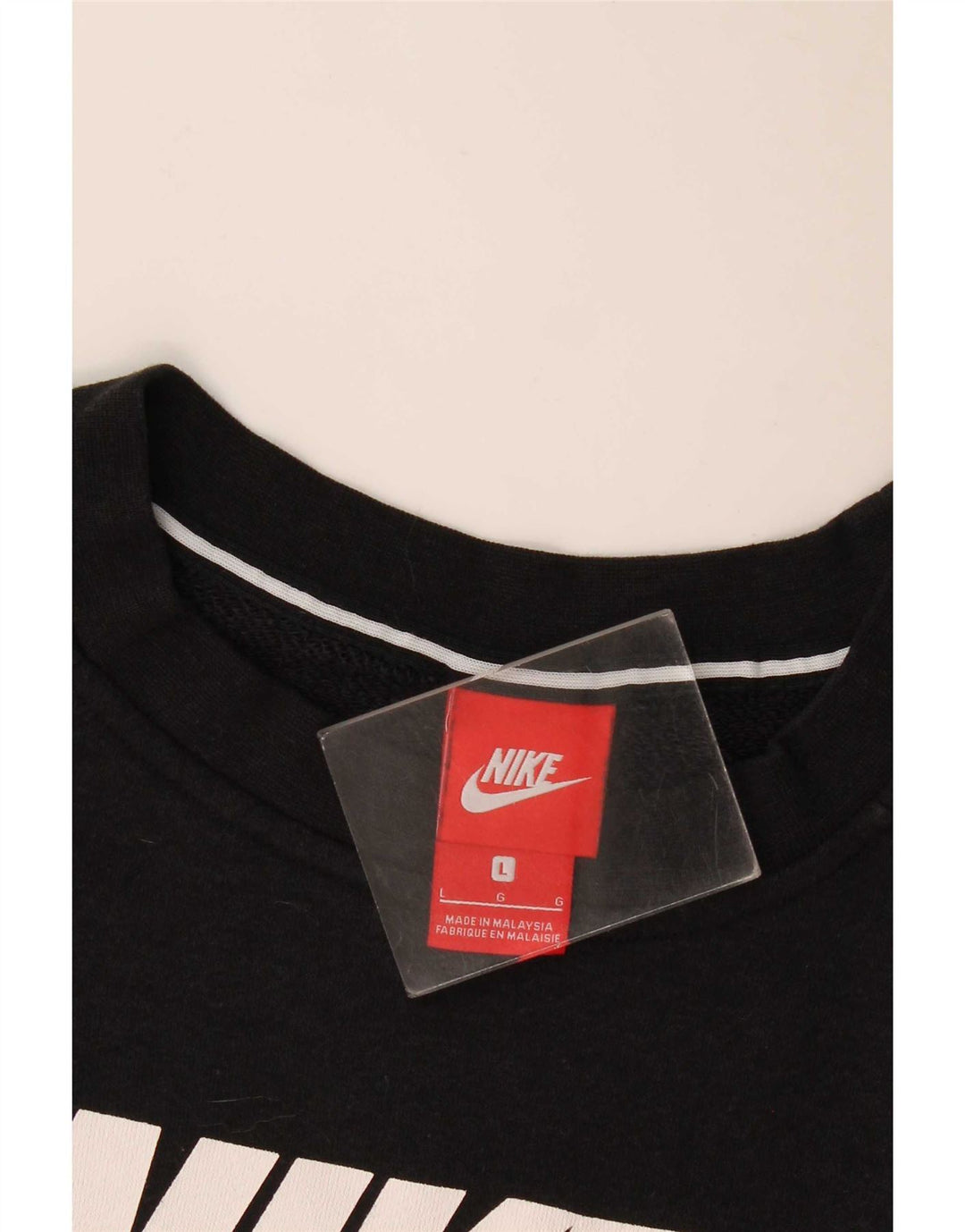 Nike Dame Grafisk Sweatshirt Jumper UK 16 Large Sort