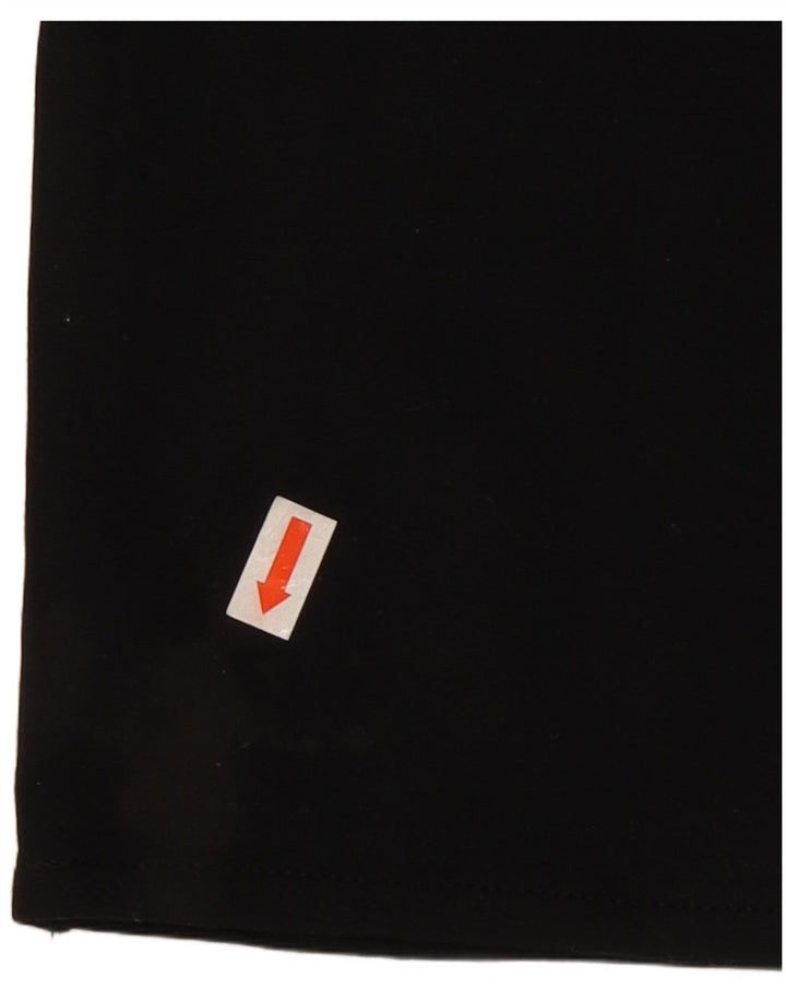 CALVIN KLEIN Dame Slim Casual Bukser US 12 Large W30 L31 Black Rayon