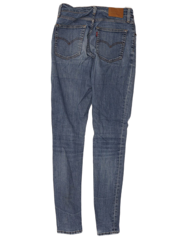 Levi's Dame 721 Skinny Jeans med høj talje W26 L29 Blå Bomuld