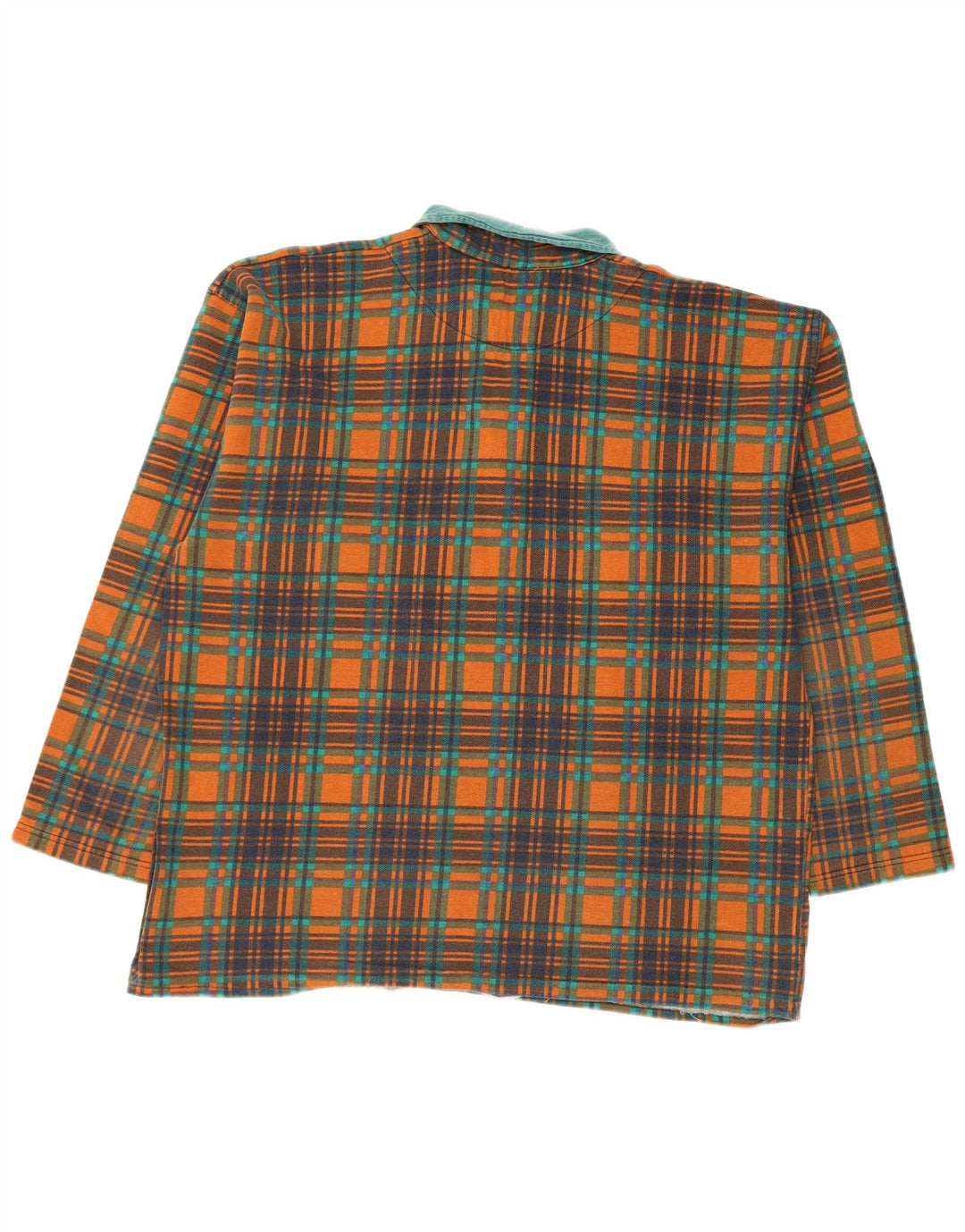 Vintage herre polo-hals sweatshirt jumper XL orange ternet