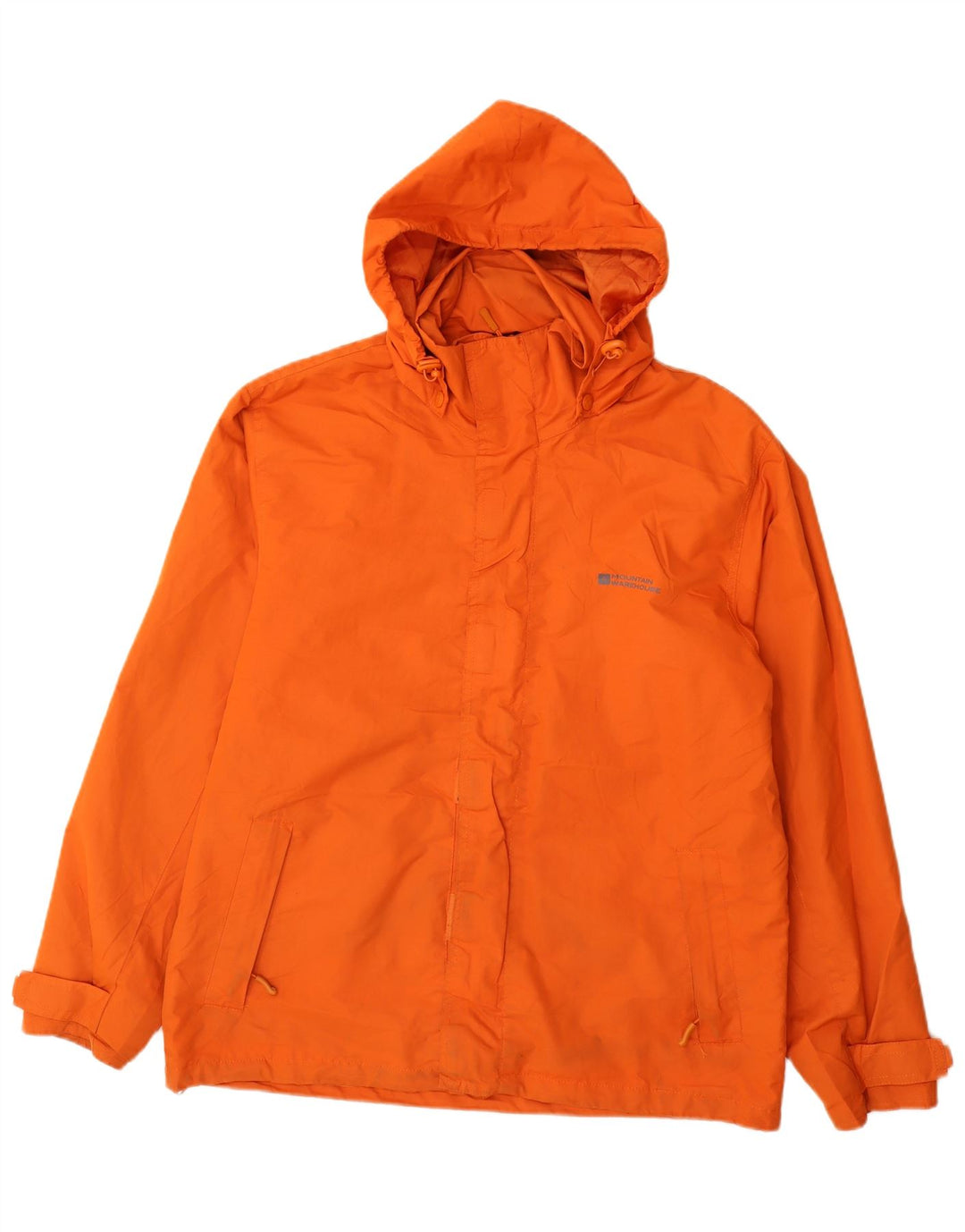 Mountain Warehouse Regnjakke med hætte til mænd UK 38 Medium Orange Polyester