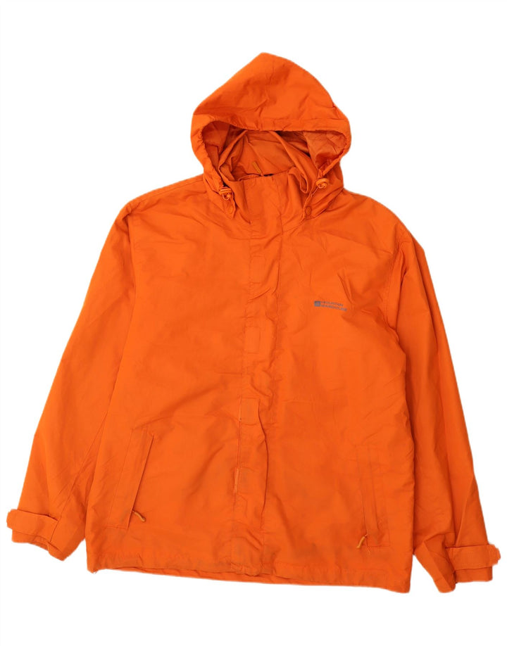 Mountain Warehouse Regnjakke med hætte til mænd UK 38 Medium Orange Polyester