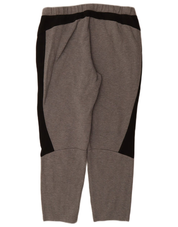 PUMA Træningsdragt bukser til mænd, store grå farveblok bomuld