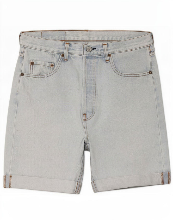 Levi's Herre 501 denimshorts store W34 blå bomuld