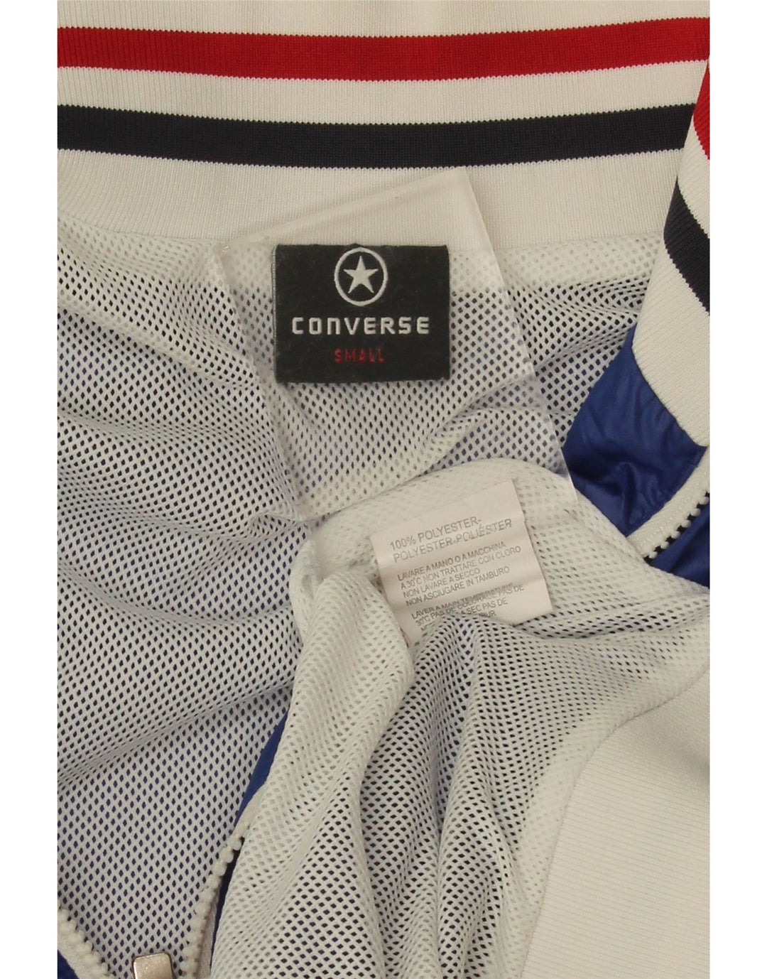 Converse træningsdragt til mænd, topjakke, lille blå farveblok polyester