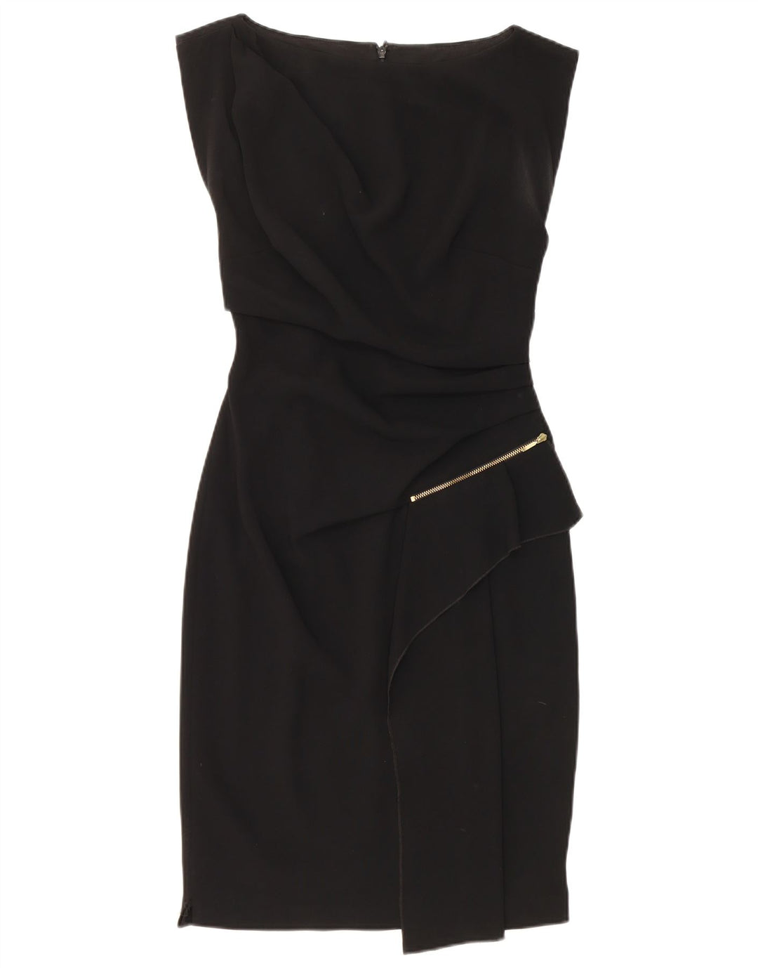 Coast Womens Sleeveless Sheath Dress UK 8 Small Black Triacetate