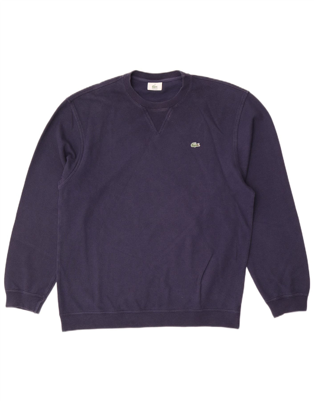 Lacoste Herre Sweatshirt Jumper Størrelse 4 Medium Navyblå Bomuld