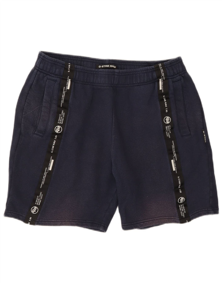 G-STAR Grafiske sportsshorts til mænd Medium marineblå bomuld