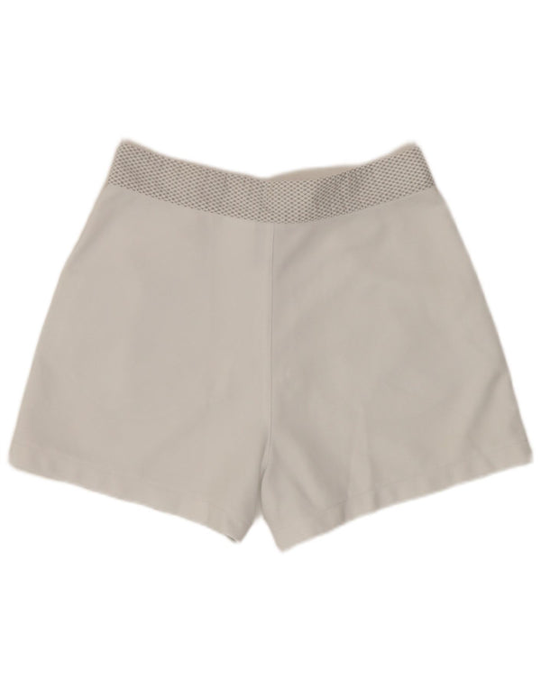 Lotto Kvinder Højtalje Casual Shorts UK 14 Medium W28 Hvid Polyester