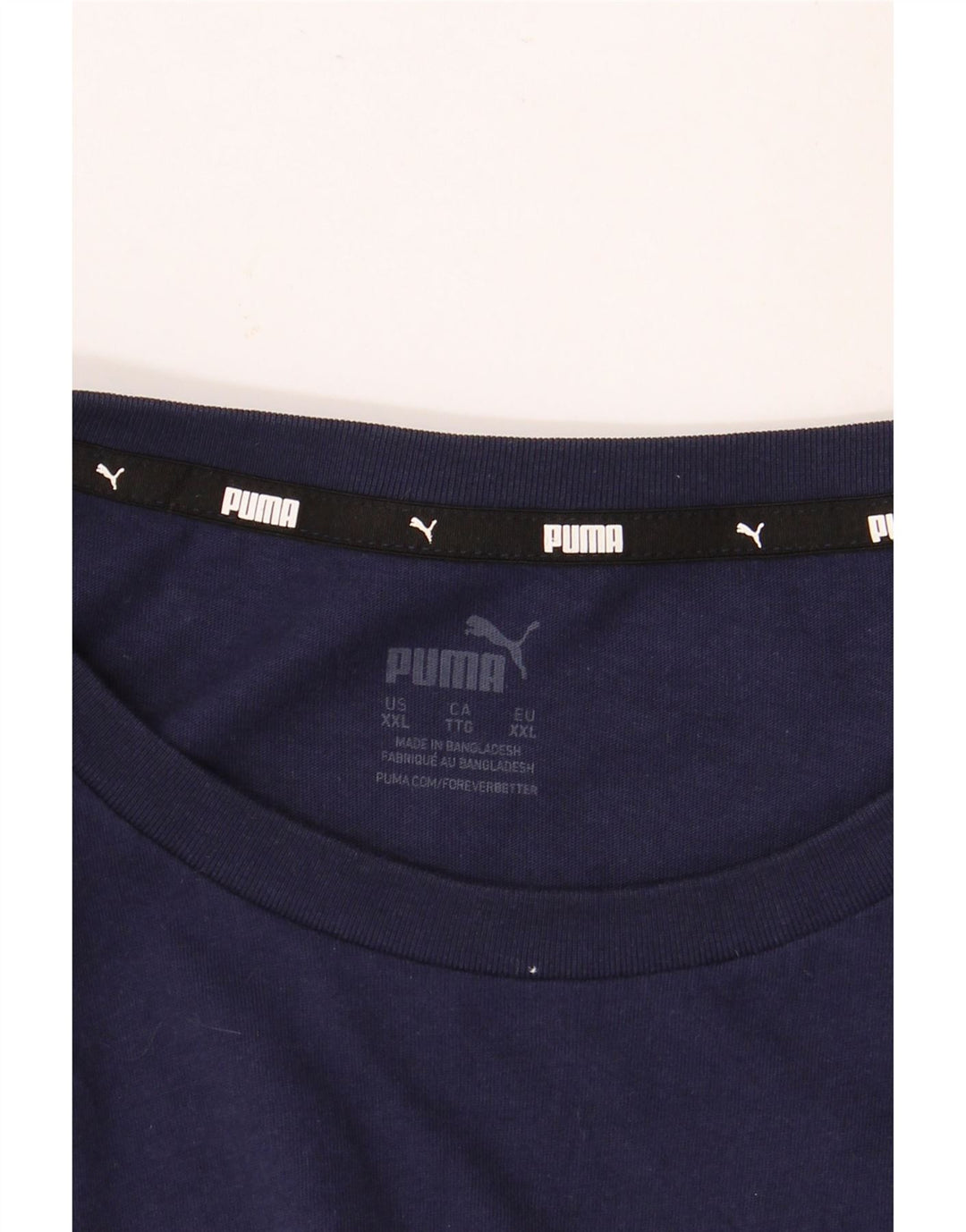 PUMA Grafisk T-shirt top til mænd 2XL marineblå