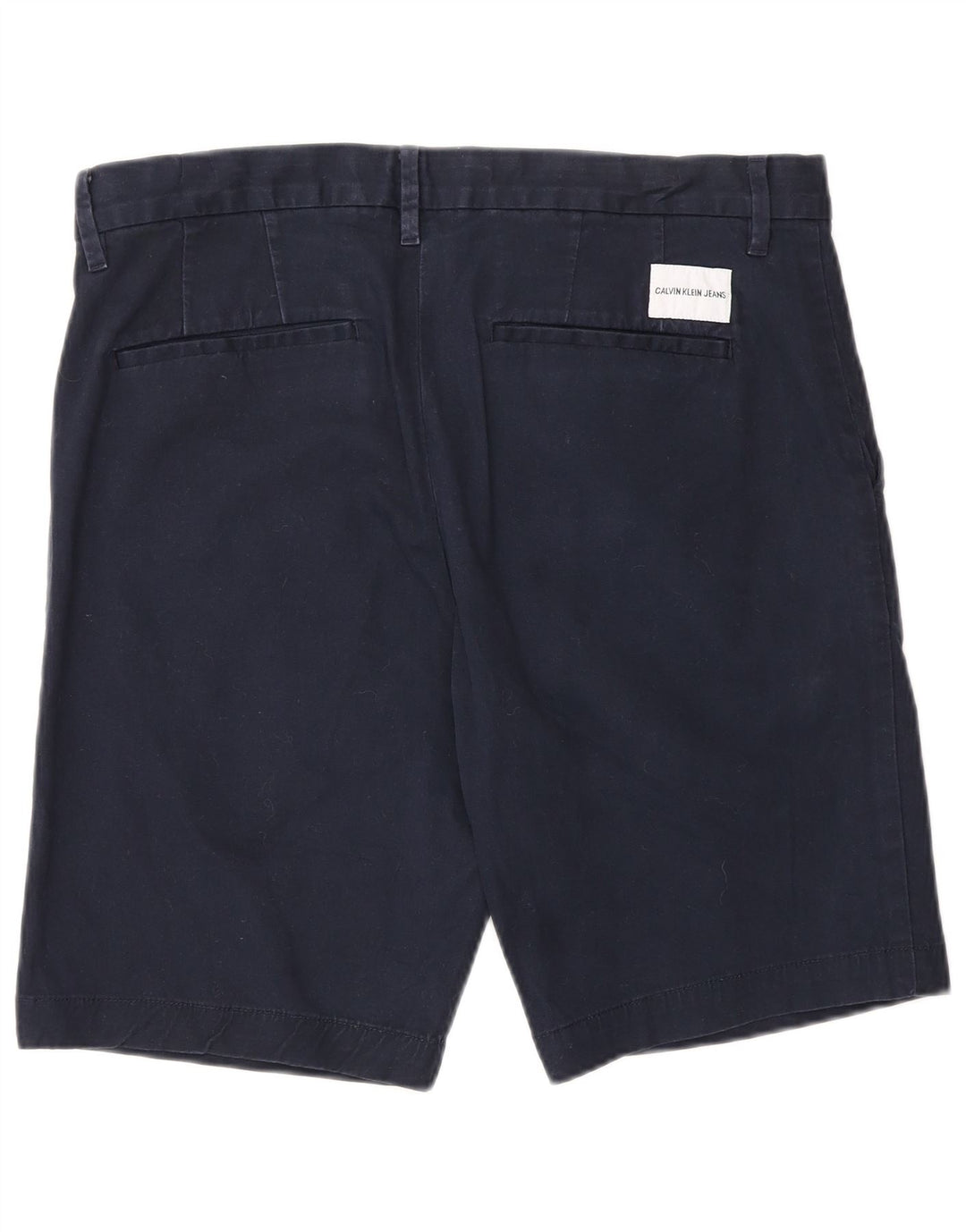 Calvin Klein Herre Chino Shorts W32 Medium Navyblå Bomuld