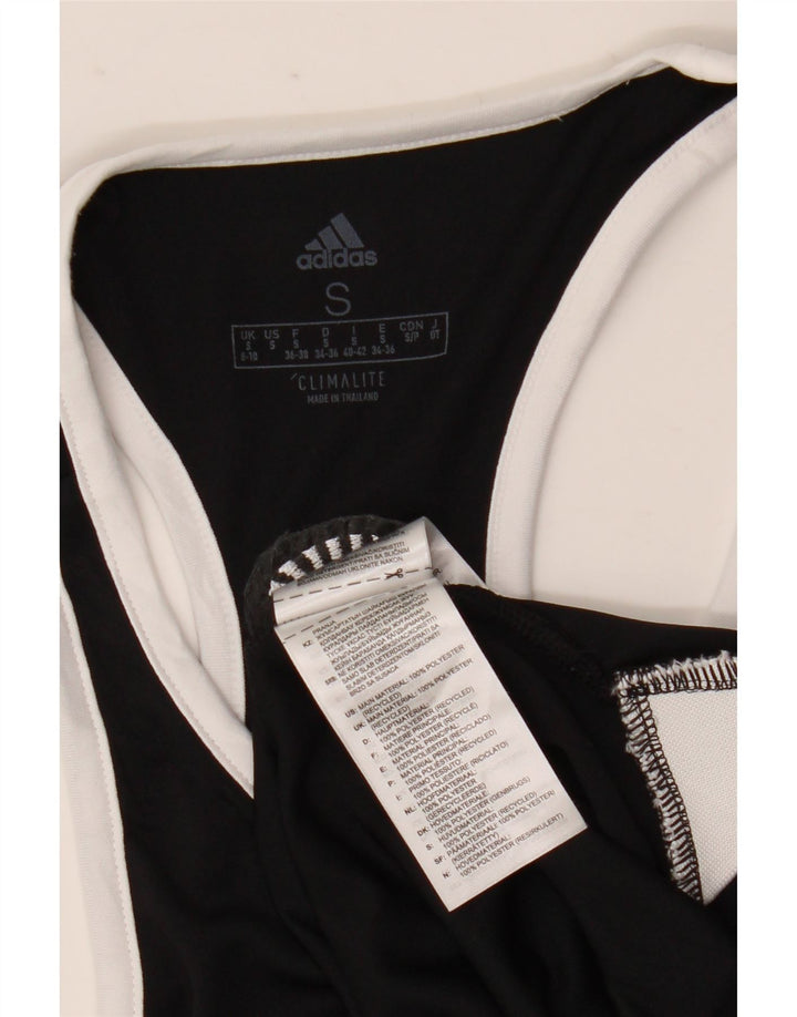 Adidas Dame Dri Fit Vest Top UK 8/10 Small Black Polyester