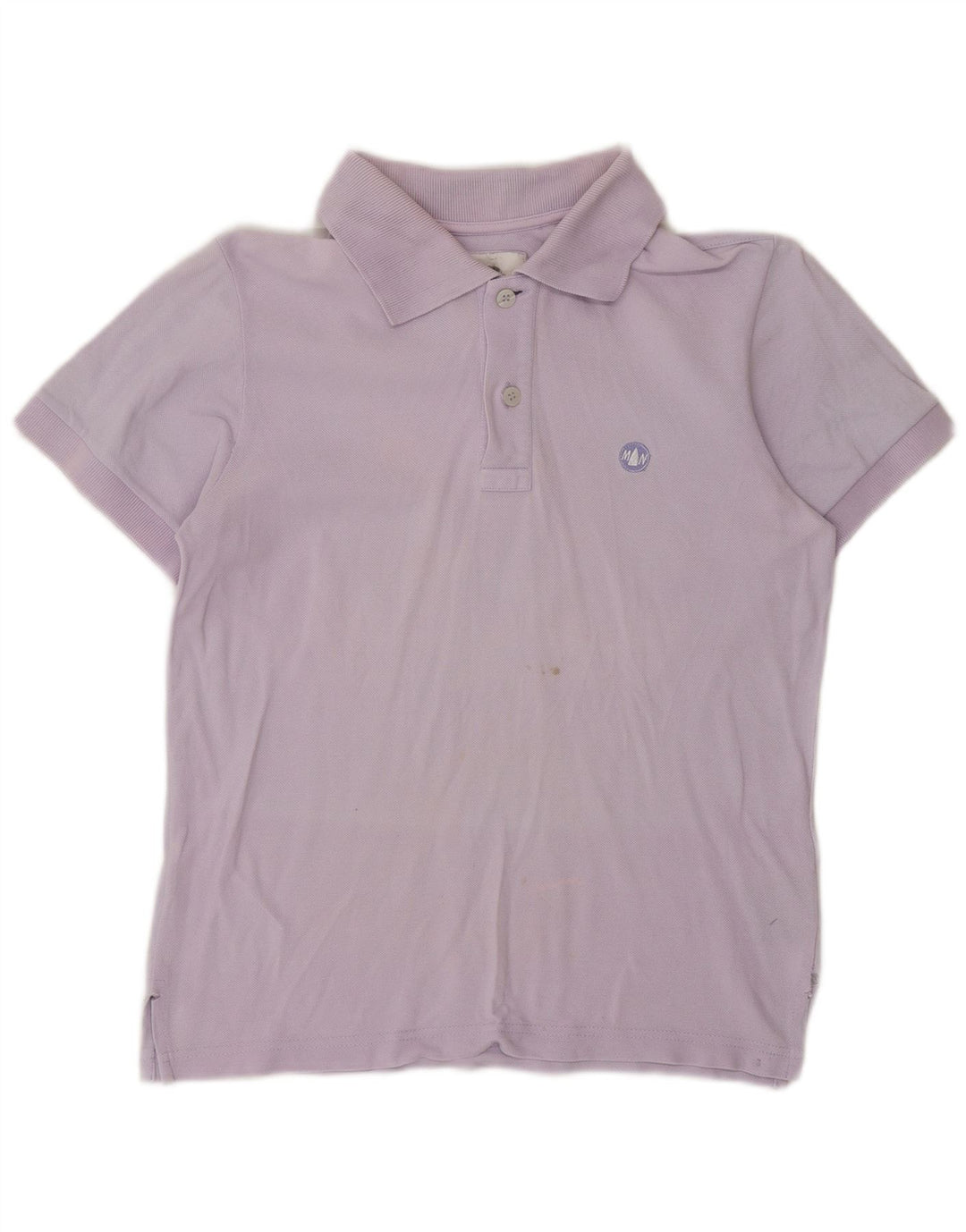 MURPHY & NYE Dame Polo Shirt UK 10 Small Purple Cotton