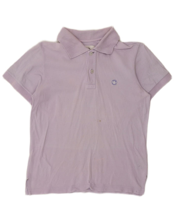 MURPHY & NYE Dame Polo Shirt UK 10 Small Purple Cotton