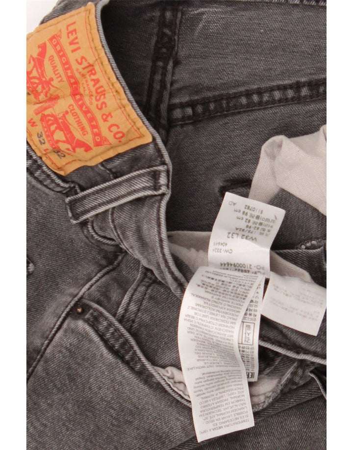 Levi's Herre 512 Slim Tapered Jeans W32 L32 Grå Bomuld