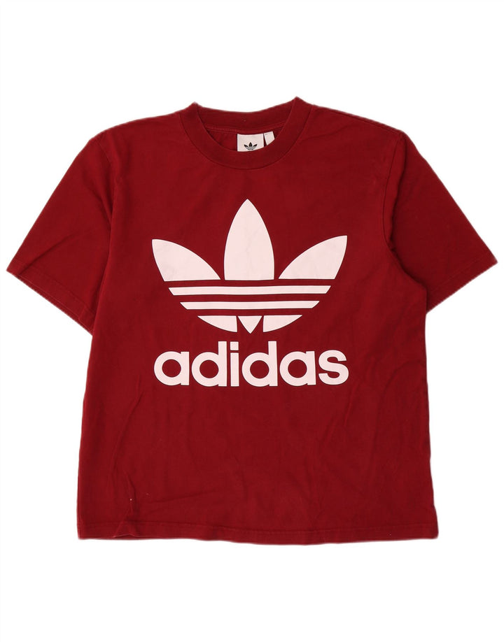 Adidas Herre grafisk T-shirt top lille rød bomuld