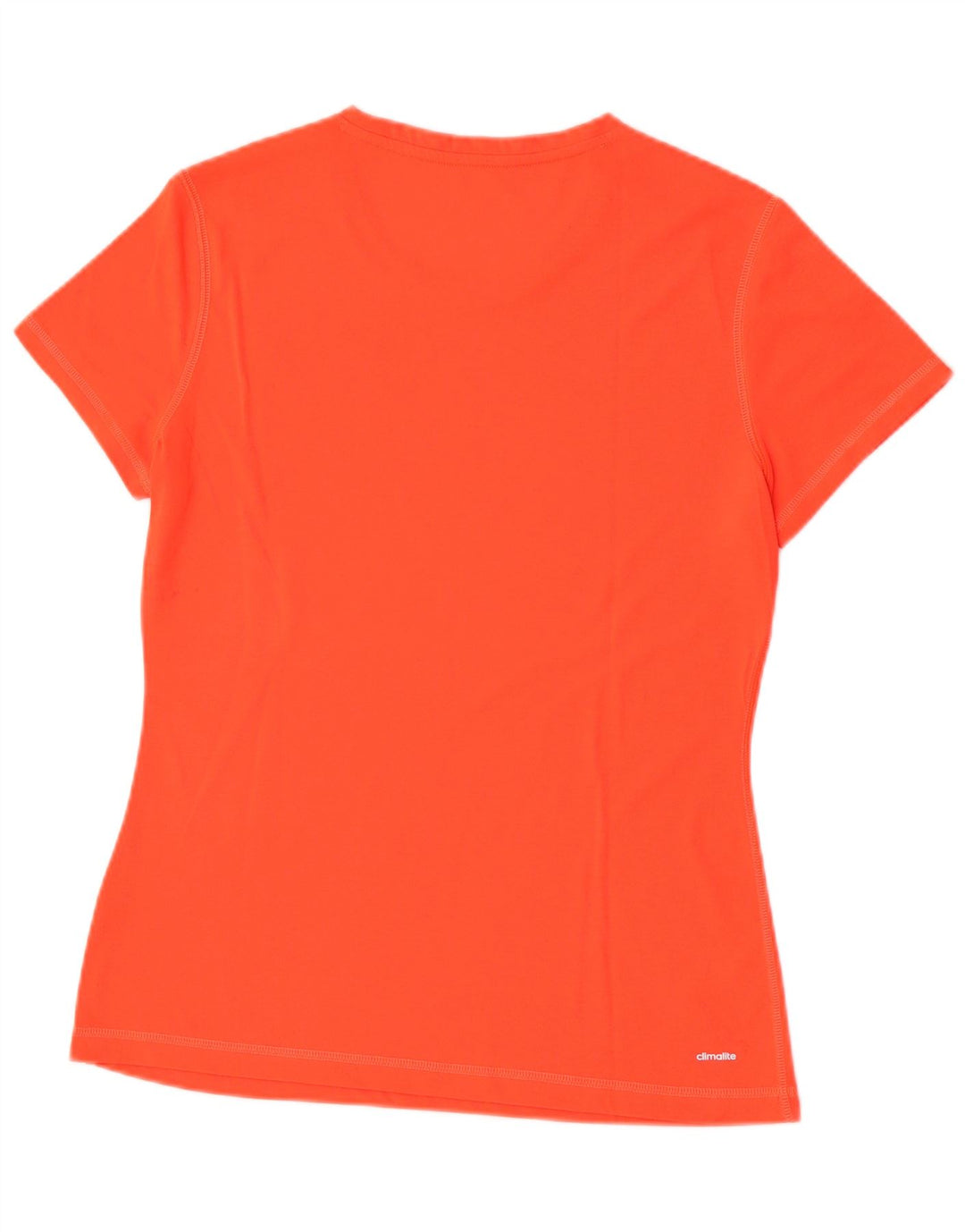Adidas Dame Climalite T-Shirt Top UK 12/14 Medium Orange