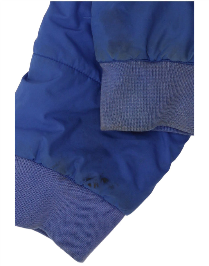 Adidas drenge hættepolstret jakke 15-16 år Blå Colourblock Polyester