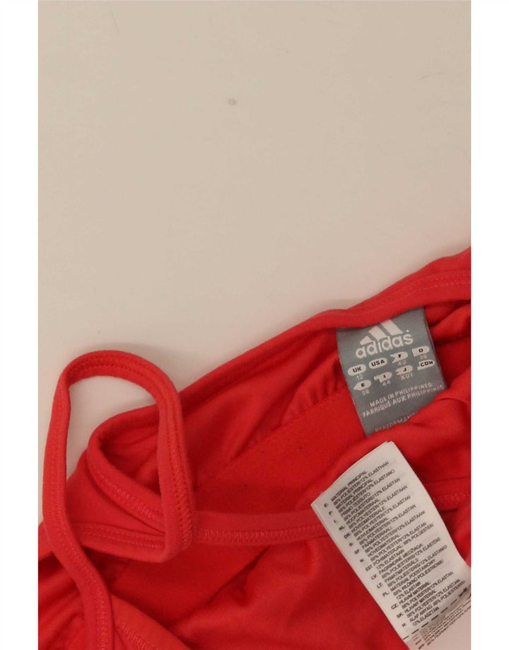 Adidas Dame Climalite Vest Top UK 12 Medium Rød Polyester