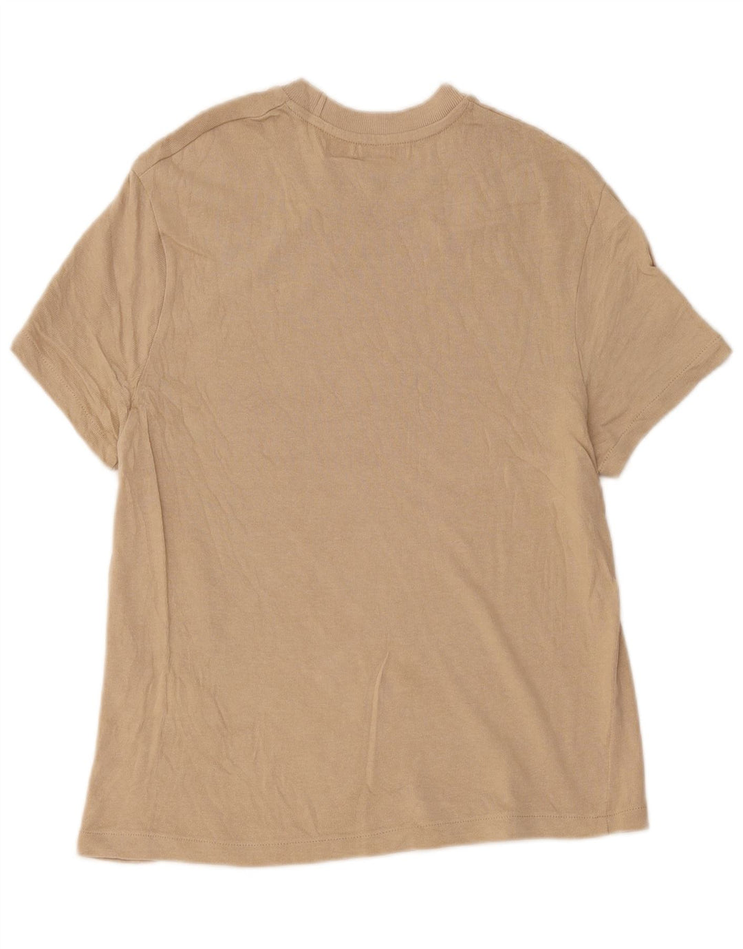 Zara Herre T-shirt Top Medium Beige Bomuld