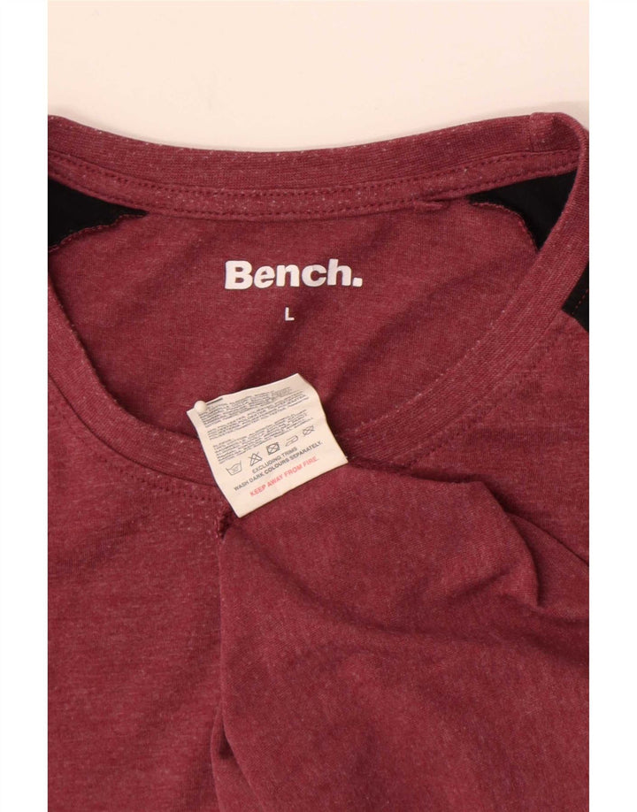 Bænk Kortærmet Regular T-Shirt Top Stor Rød Colourblock Bomuld