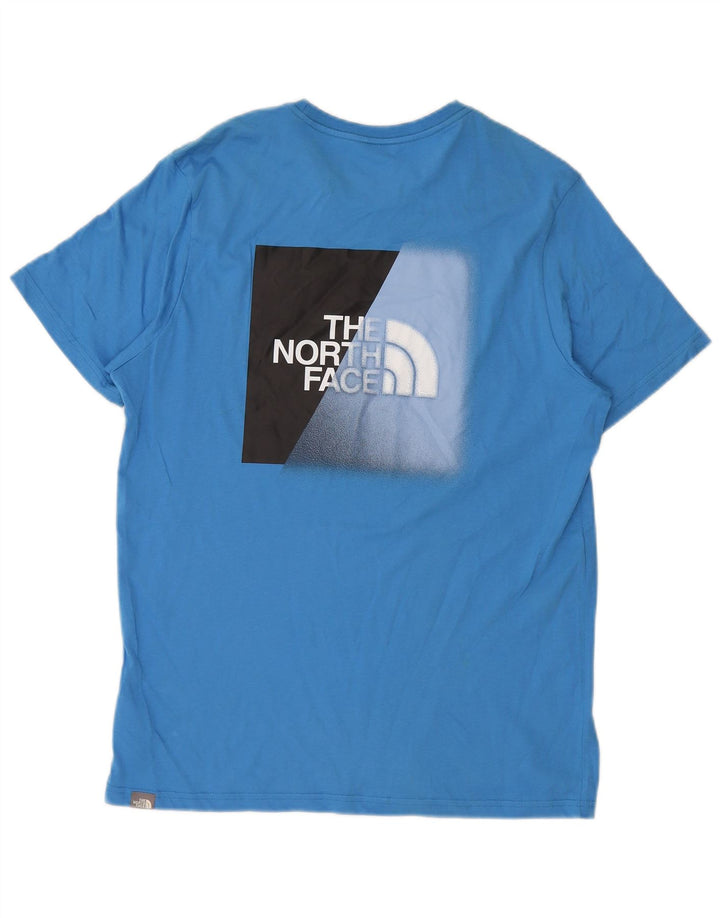 The North Face Herre grafisk T-shirt Top Medium Blue Bomuld
