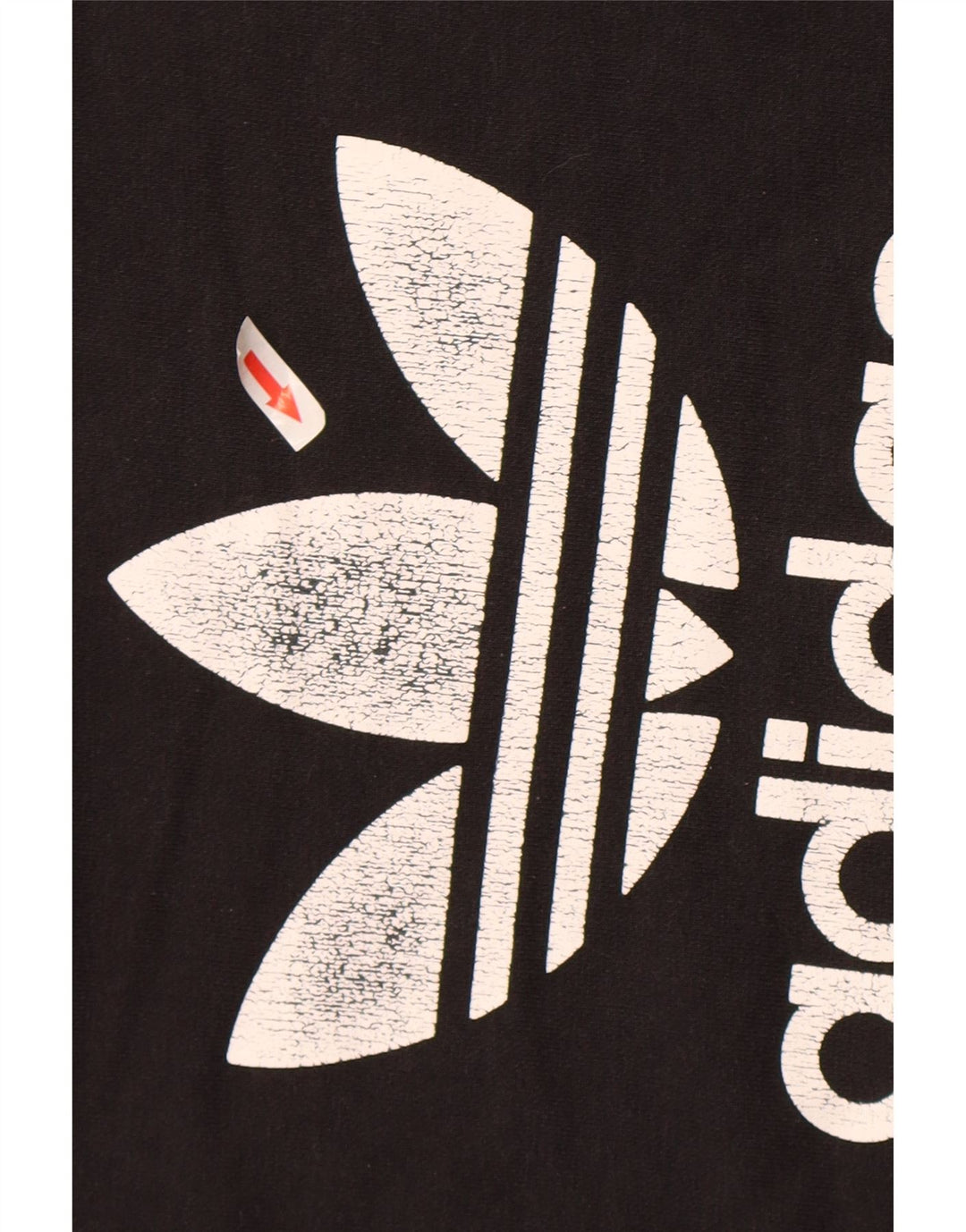 Adidas Graphic Sweatshirt Jumper UK 10 Small Black Bomuld