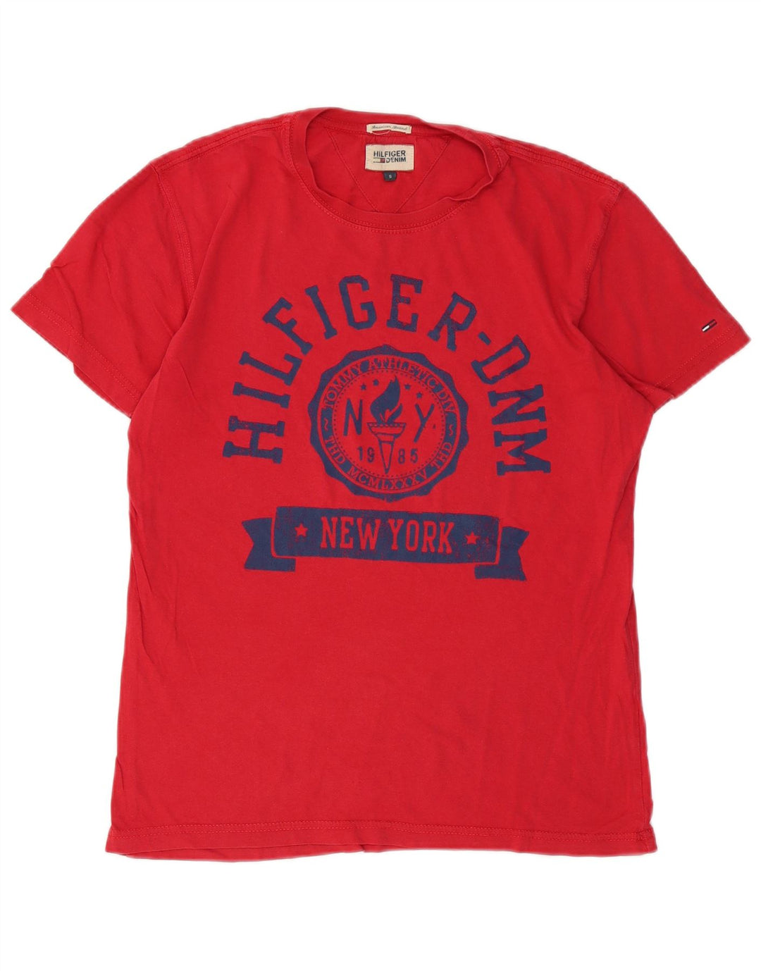 Tommy Hilfiger Herre grafisk T-shirt Top Lille rød bomuld