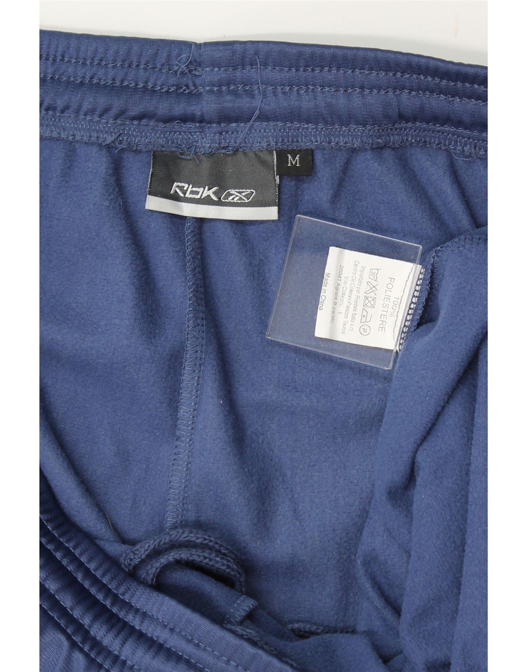 REEBOK Mens Tracksuit Trousers  Medium Navy Blue Polyester Vintage Reebok and Second-Hand Reebok from Messina Hembry 