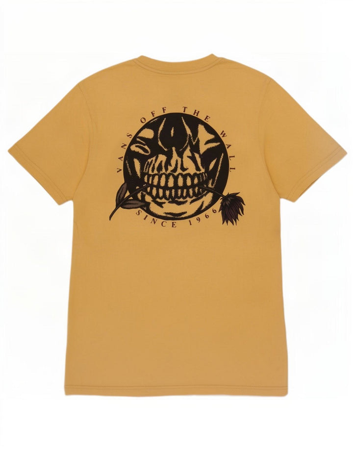 Vans Herre Custom Fit grafisk T-shirt top lille gul bomuld