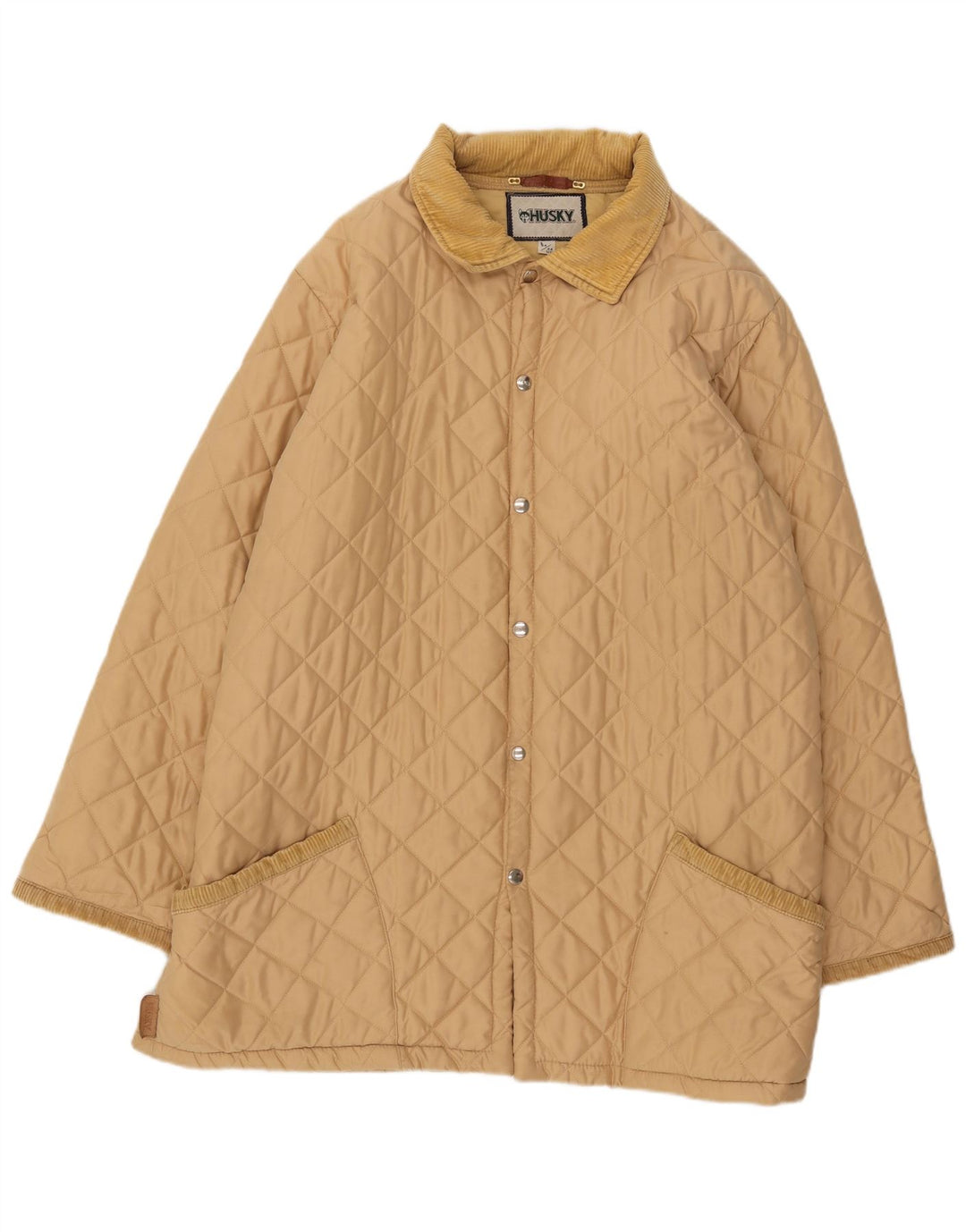 Husky Herre quiltet jakke UK 44 2XL Beige Nylon