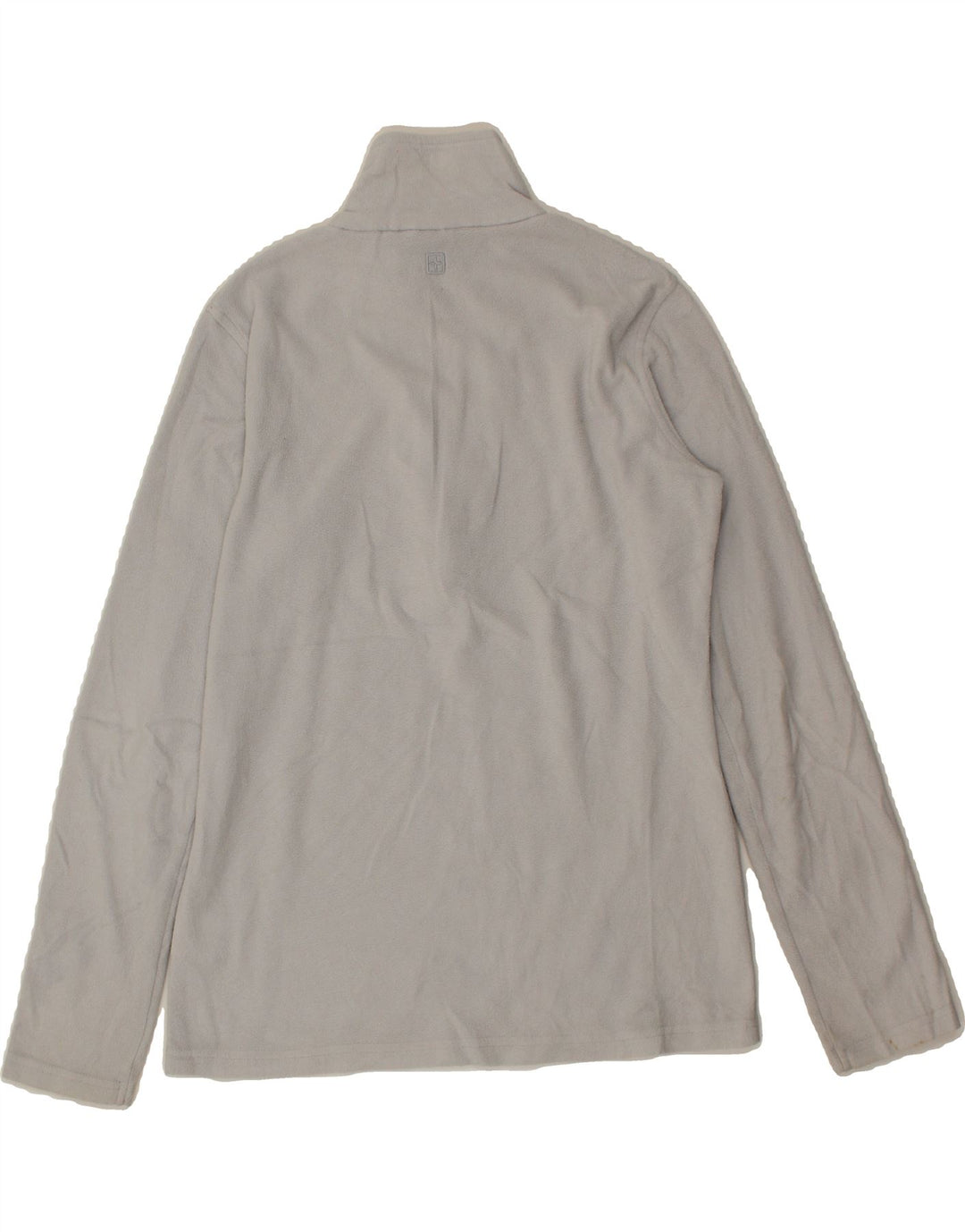 MOUNTAIN WAREHOUSE Womens Zip Neck Fleece Jumper UK 10 Small Grey Vintage Mountain Warehouse and Second-Hand Mountain Warehouse from Messina Hembry 