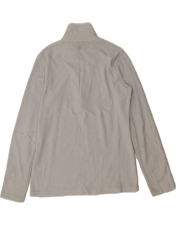 MOUNTAIN WAREHOUSE Womens Zip Neck Fleece Jumper UK 10 Small Grey Vintage Mountain Warehouse and Second-Hand Mountain Warehouse from Messina Hembry 