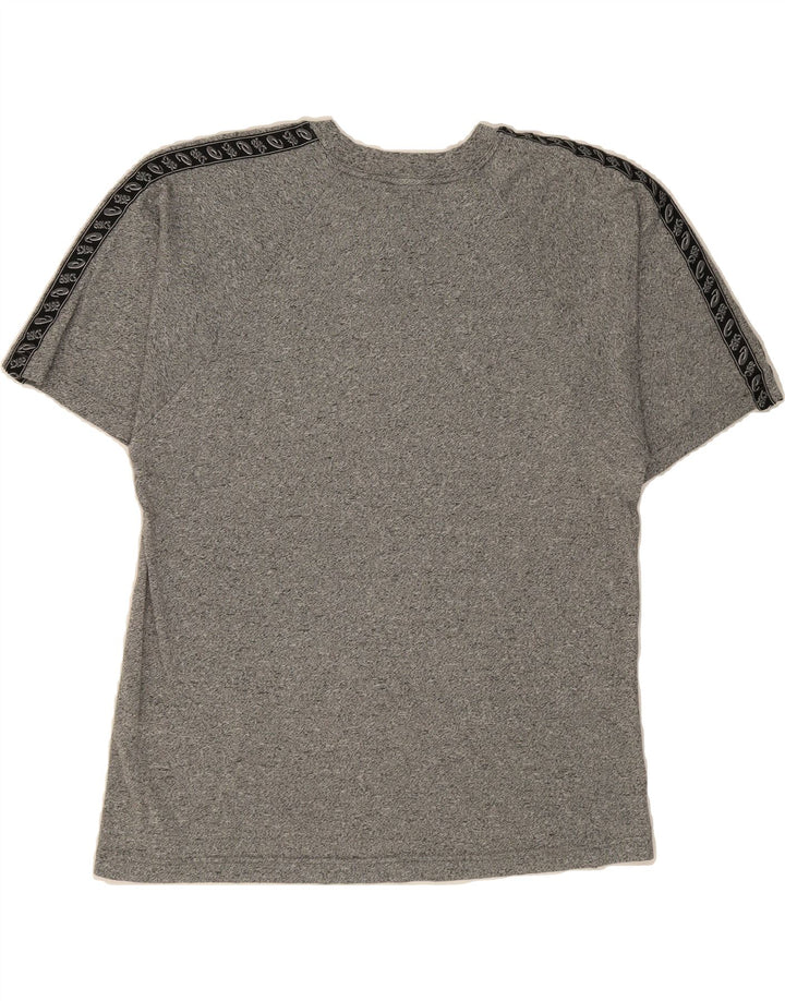 ASICS Mens Graphic T-Shirt Top Large Grey Acetate Vintage Asics and Second-Hand Asics from Messina Hembry 