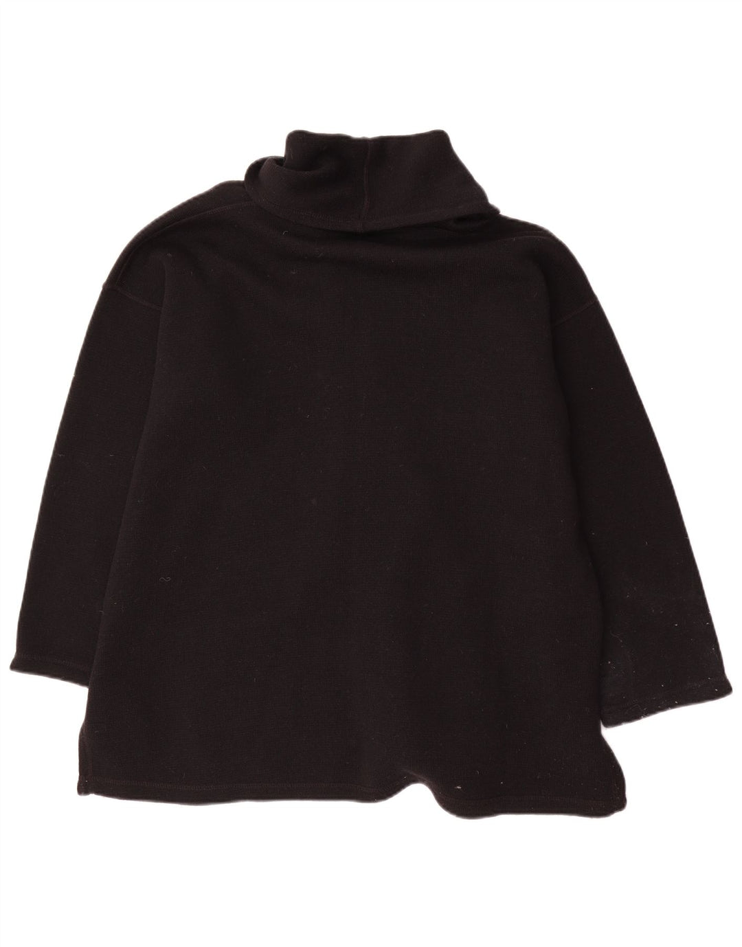 Vintage oversize cardigan sweater til kvinder UK 14 Medium Black Wool