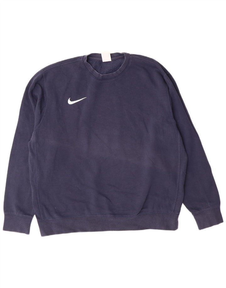 Nike Sweatshirt til mænd, stor marineblå bomuld