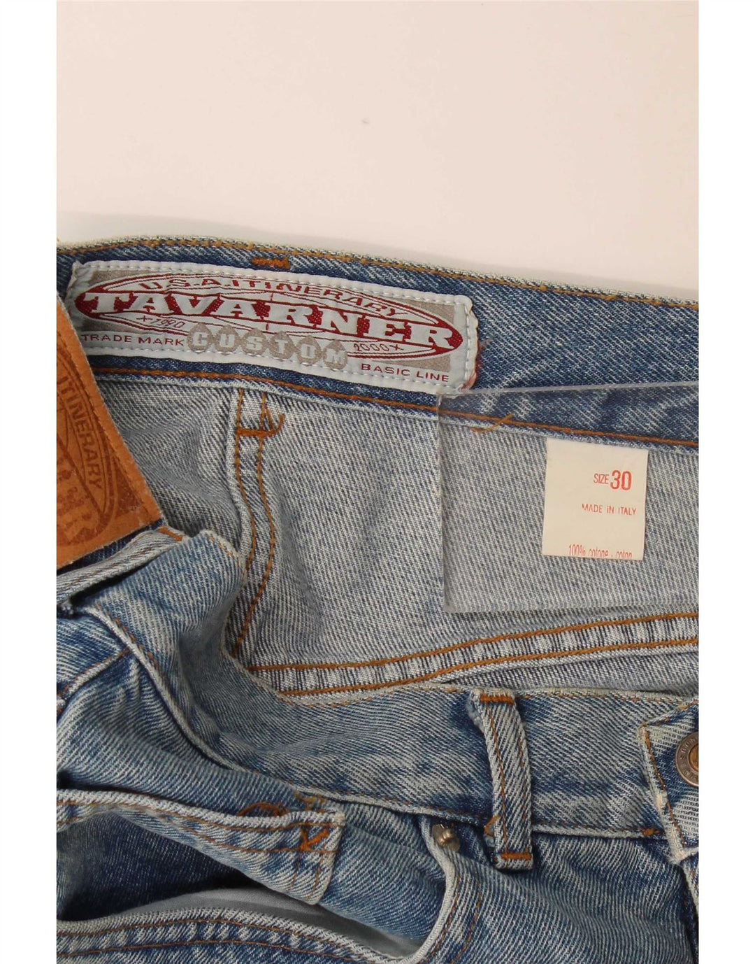 Tavarner Dame Mini Denim Nederdel W30 Medium Blue Bomuld